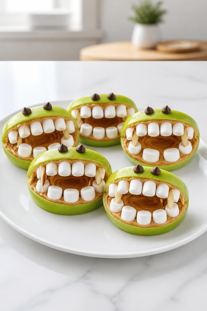 Green Apple Monster Mouth Snack Green Apple Monster Mouth Snack