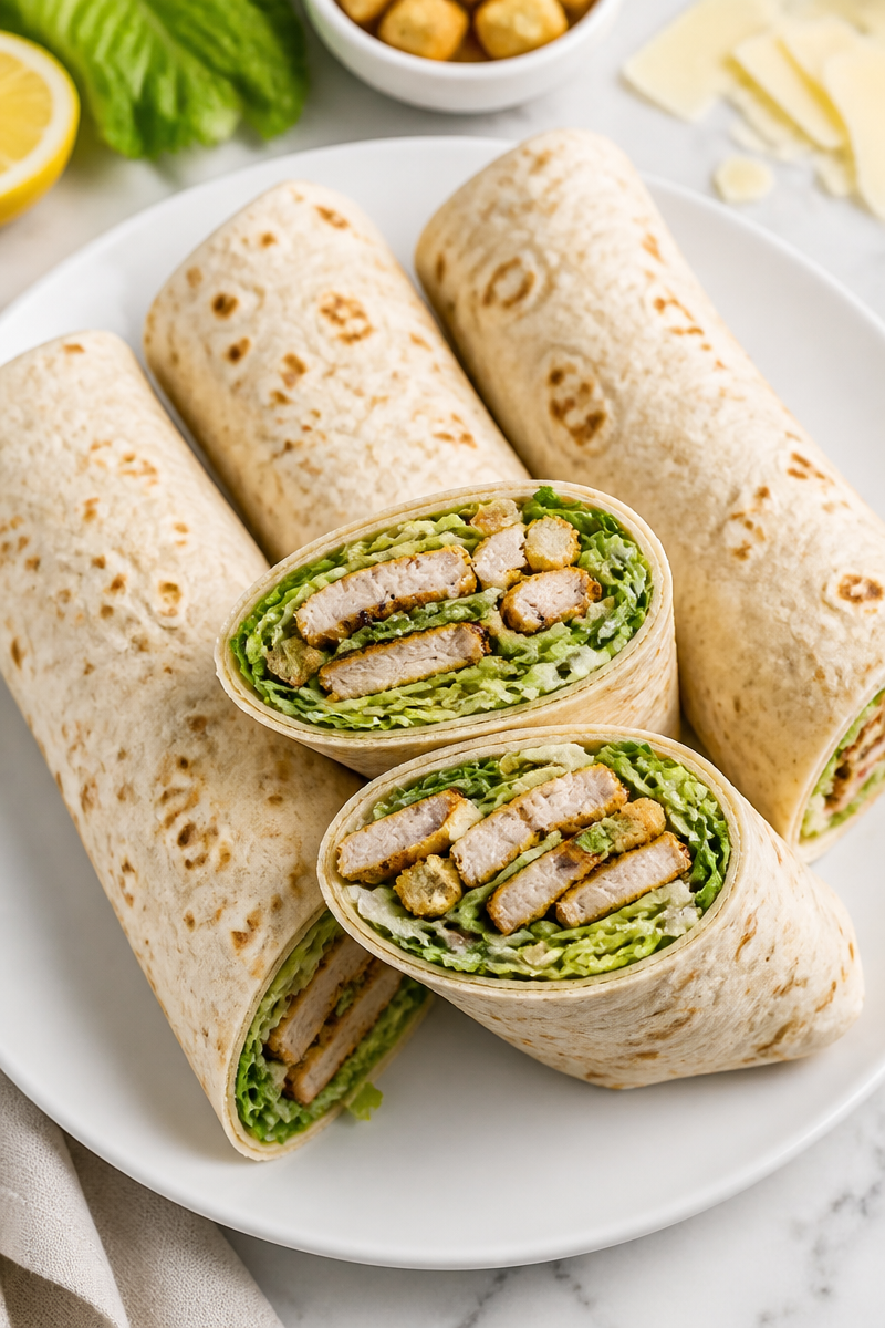 Grilled Chicken Caesar Wrap Lunch Grilled Chicken Caesar Wrap Lunch