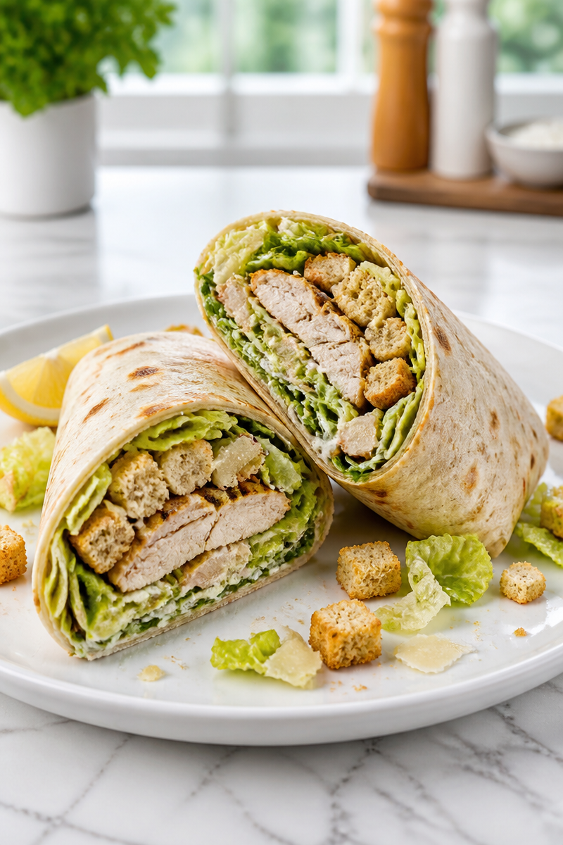Grilled Chicken Caesar Wrap Lunch Grilled Chicken Caesar Wrap Lunch