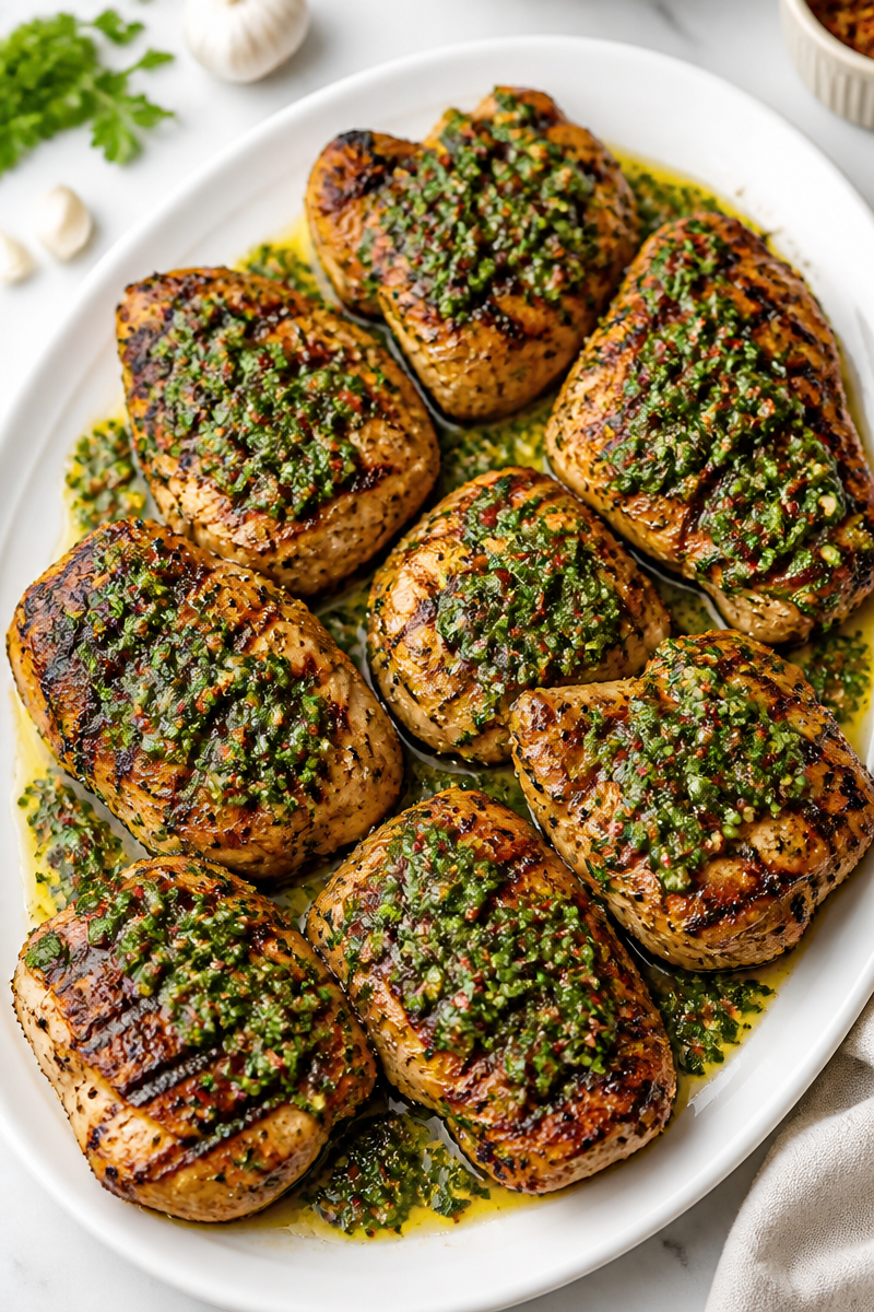 Grilled Chicken Thigh Chimichurri Herb Grilled Chicken Thigh Chimichurri Herb