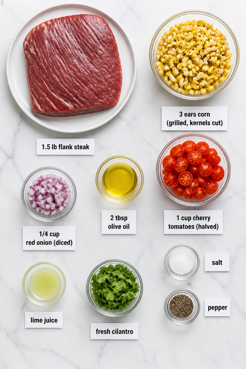 Grilled Flank Steak Charred Corn Salad Grilled Flank Steak Charred Corn Salad