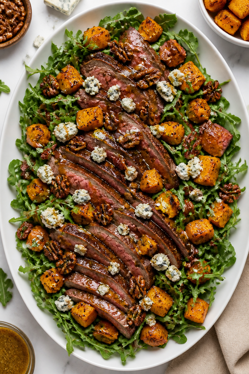 Grilled Steak Butternut Squash Salad