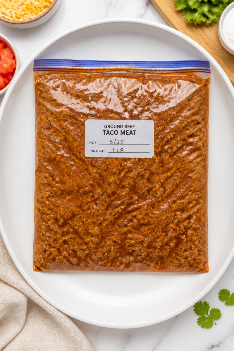 Ground Beef Taco Meat Freezer Portion Ground Beef Taco Meat Freezer Portion