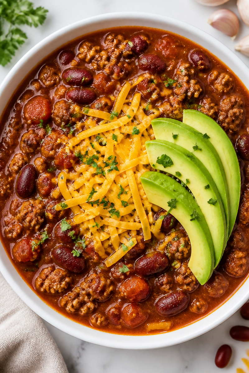 Ground Turkey Chili For Dinner