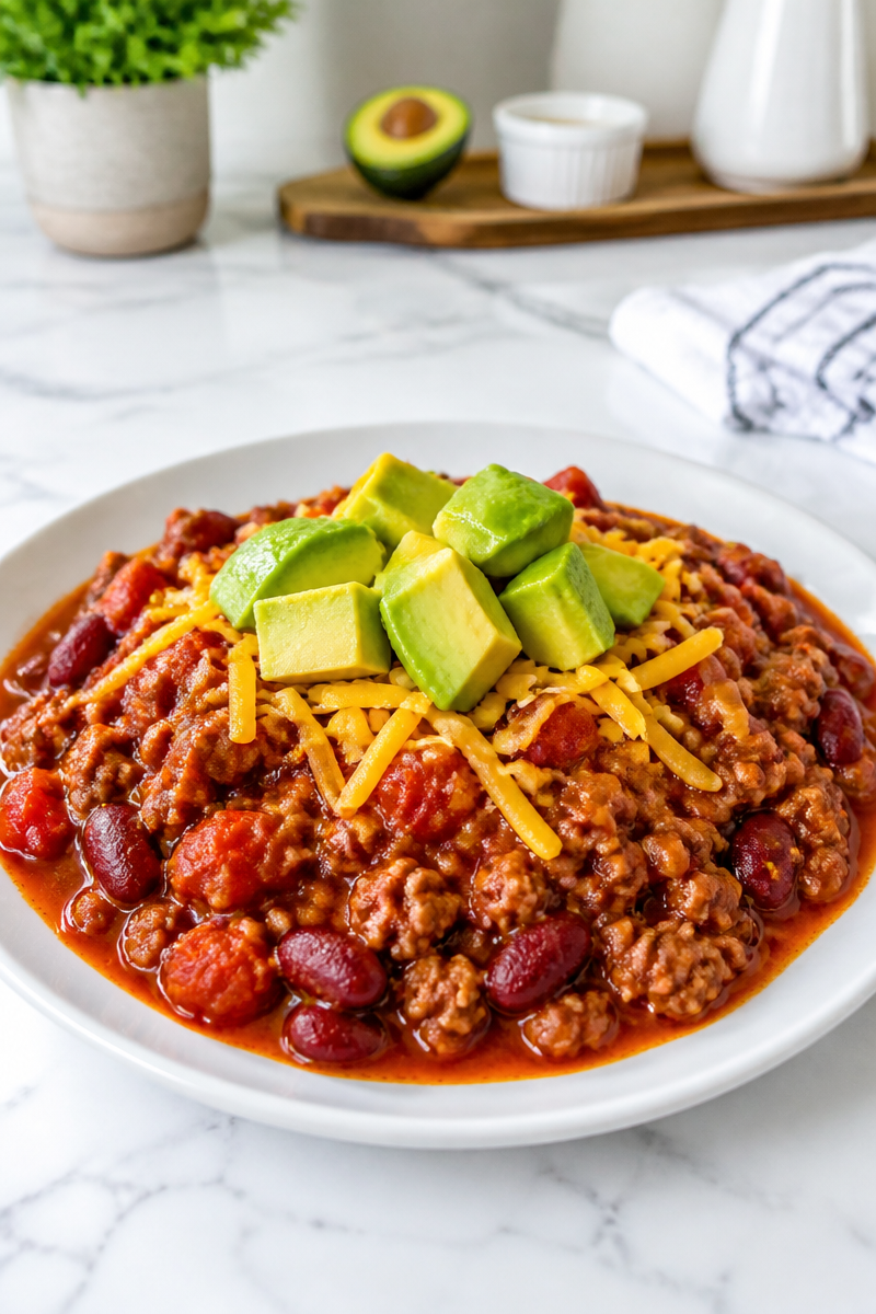 Ground Turkey Chili For Dinner