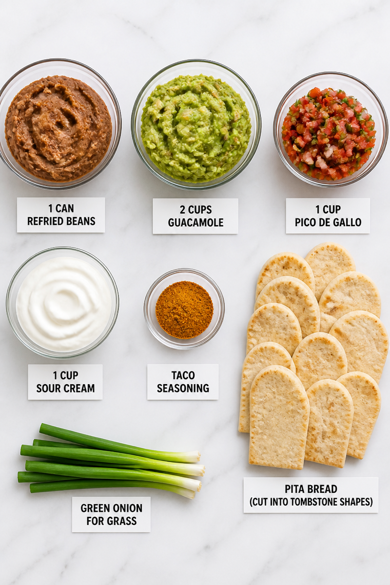 Guacamole Graveyard Dip Layered Halloween Guacamole Graveyard Dip Layered Halloween