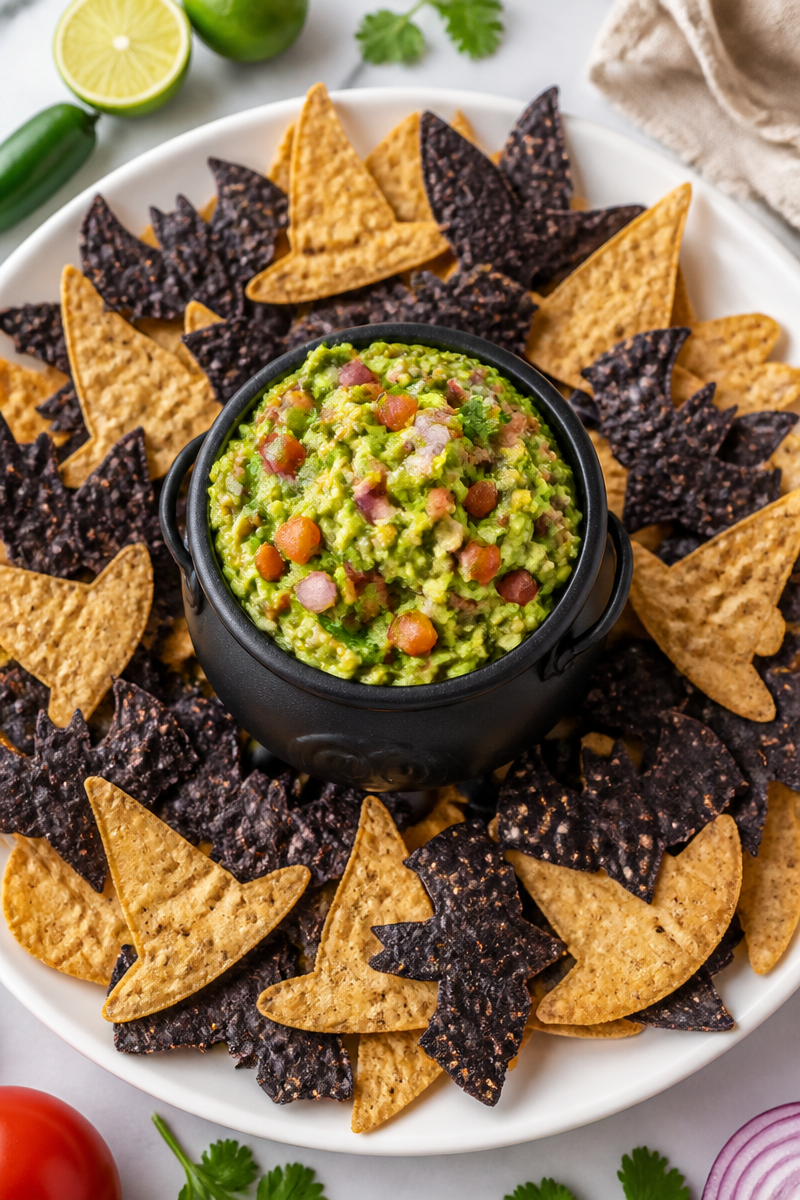 Guacamole Witch Chip Spooky Platter Guacamole Witch Chip Spooky Platter