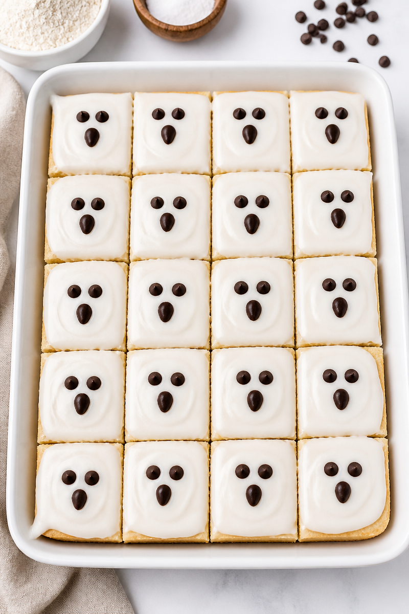 Halloween Ghost Sugar Cookie Bar Halloween Ghost Sugar Cookie Bar