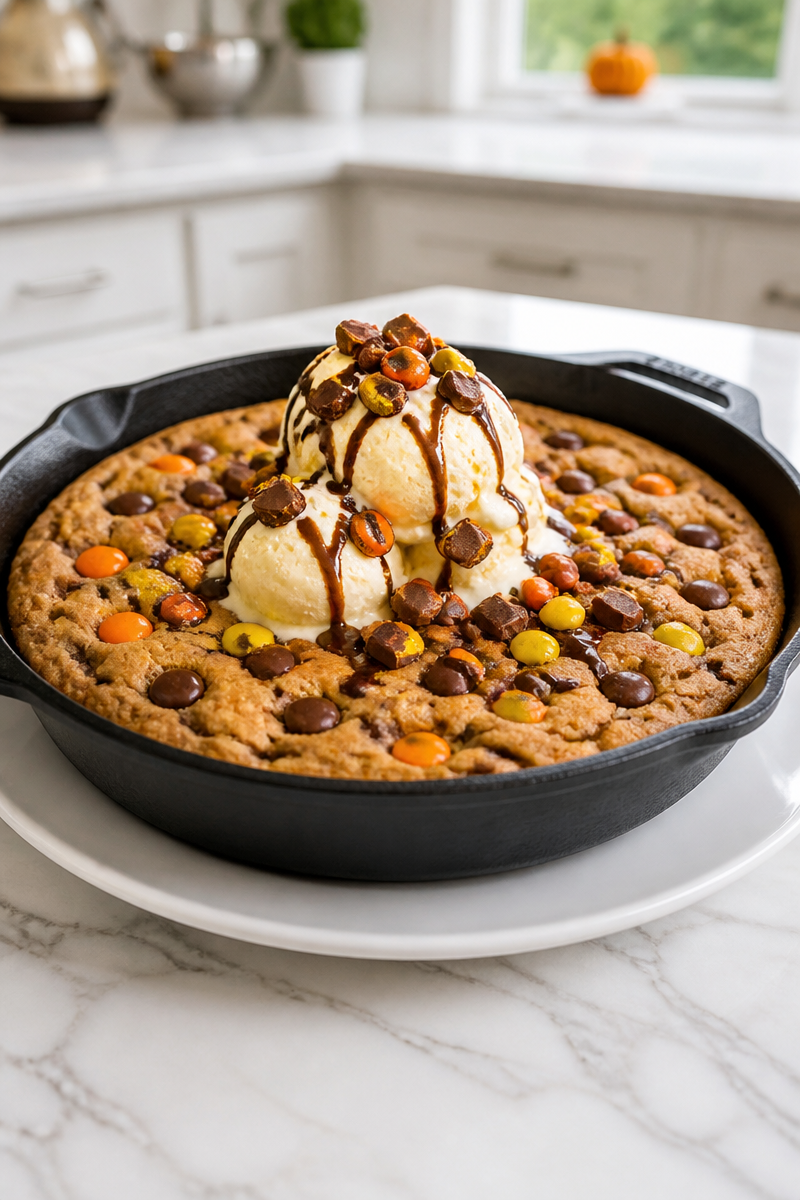Halloween Skillet Candy Cookie Giant Halloween Skillet Candy Cookie Giant