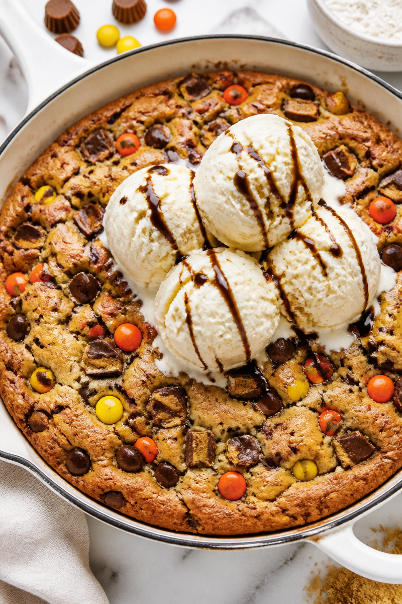 Halloween Skillet Candy Cookie Giant Halloween Skillet Candy Cookie Giant