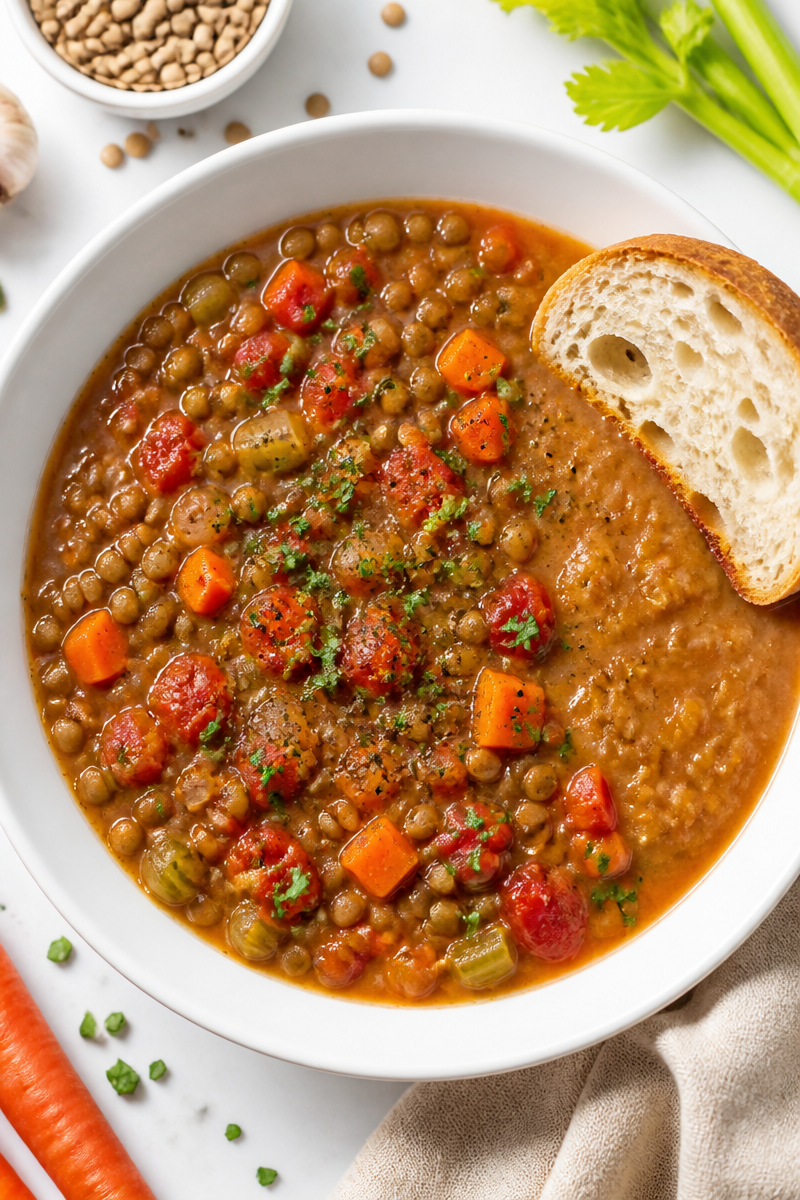 Hearty Lentil Soup For Lunch Hearty Lentil Soup For Lunch