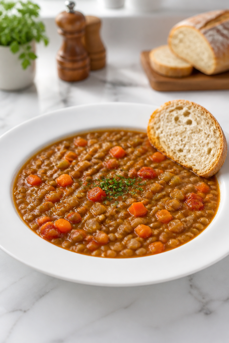 Hearty Lentil Soup For Lunch Hearty Lentil Soup For Lunch