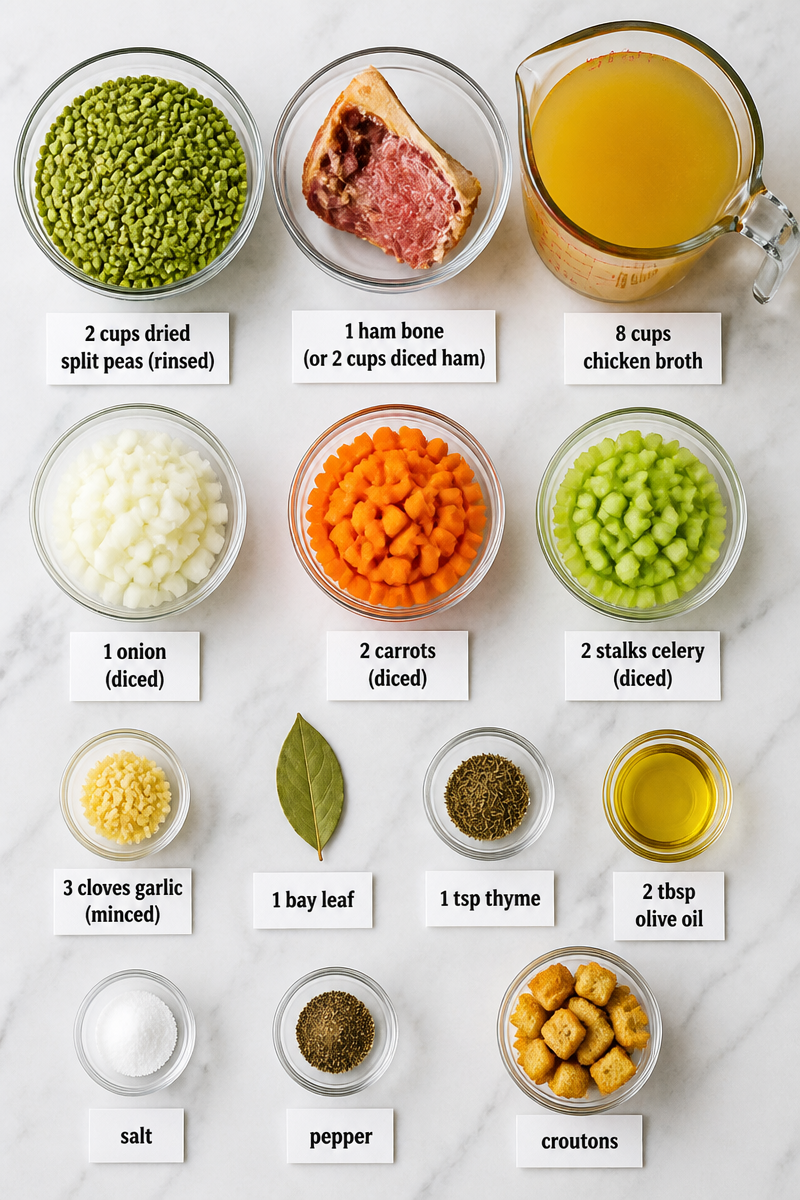 Hearty Split Pea Ham Soup Hearty Split Pea Ham Soup