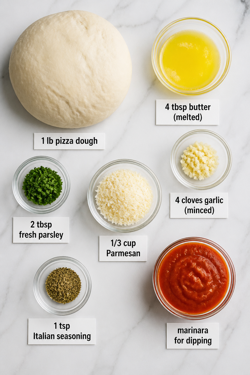 Herb Garlic Knot Pull Apart Ring Herb Garlic Knot Pull Apart Ring