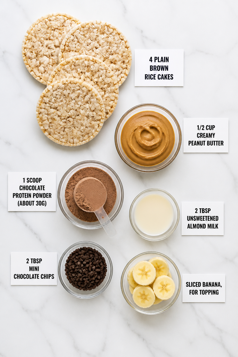 High Protein Peanut Butter Rice Cake High Protein Peanut Butter Rice Cake