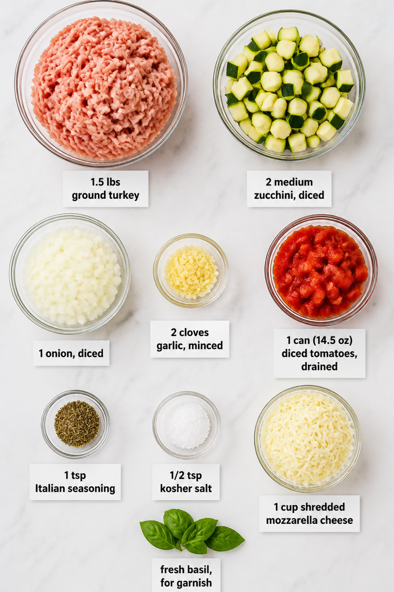High Protein Turkey Zucchini Skillet Bake High Protein Turkey Zucchini Skillet Bake