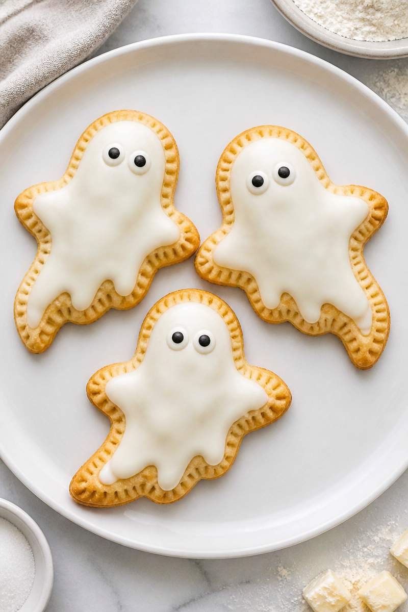 Homemade Ghost Shaped Pop Tart Homemade Ghost Shaped Pop Tart