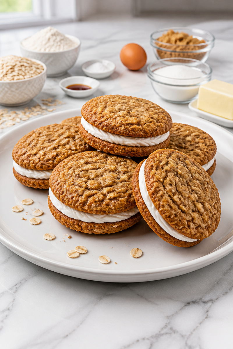 Homemade Oatmeal Cream Pie Cookie Homemade Oatmeal Cream Pie Cookie