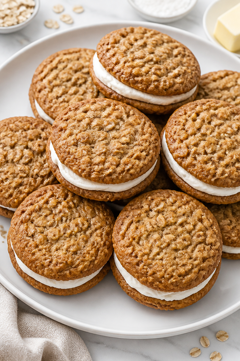 Homemade Oatmeal Cream Pie Cookie Homemade Oatmeal Cream Pie Cookie