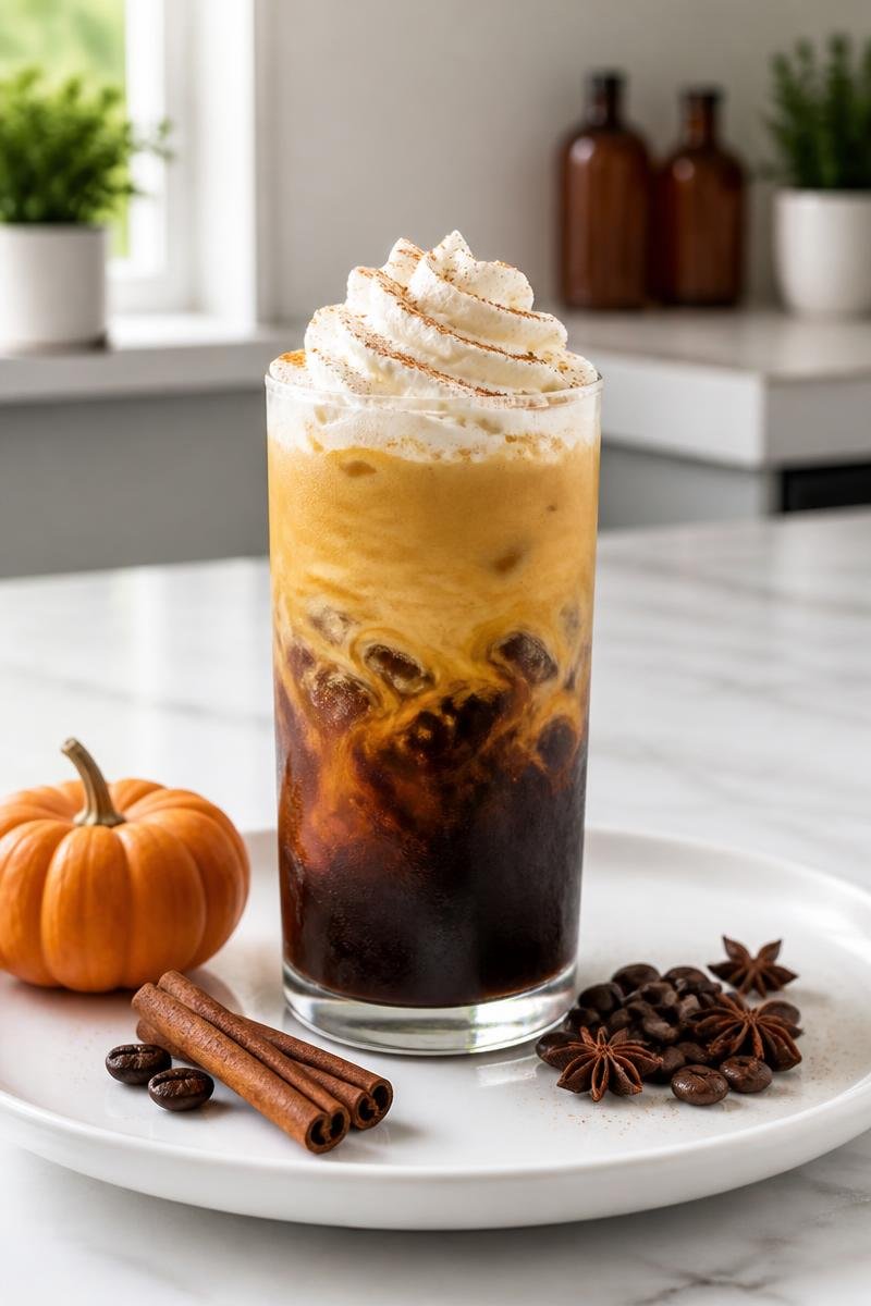 Homemade Pumpkin Cream Cold Brew Coffee Homemade Pumpkin Cream Cold Brew Coffee