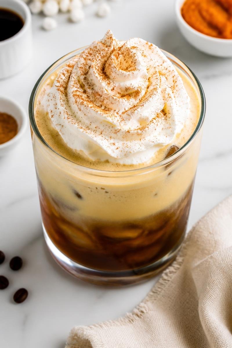 Homemade Pumpkin Cream Cold Brew Coffee Homemade Pumpkin Cream Cold Brew Coffee