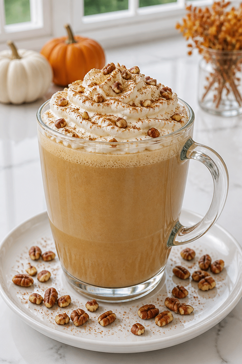 Homemade Pumpkin Spice Latte Maple Cream