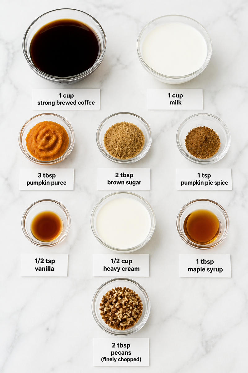 Homemade Pumpkin Spice Latte Maple Cream