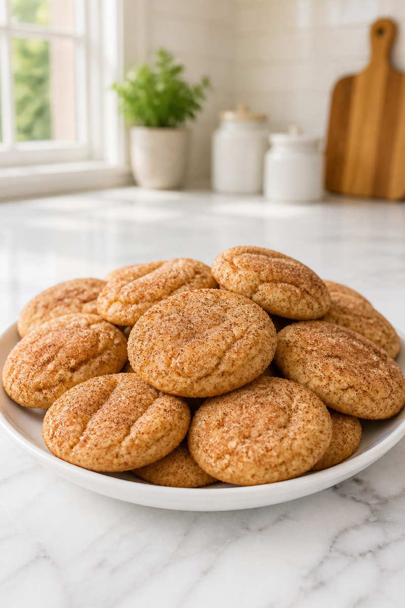 Homemade Soft Batch Snickerdoodle Cookie