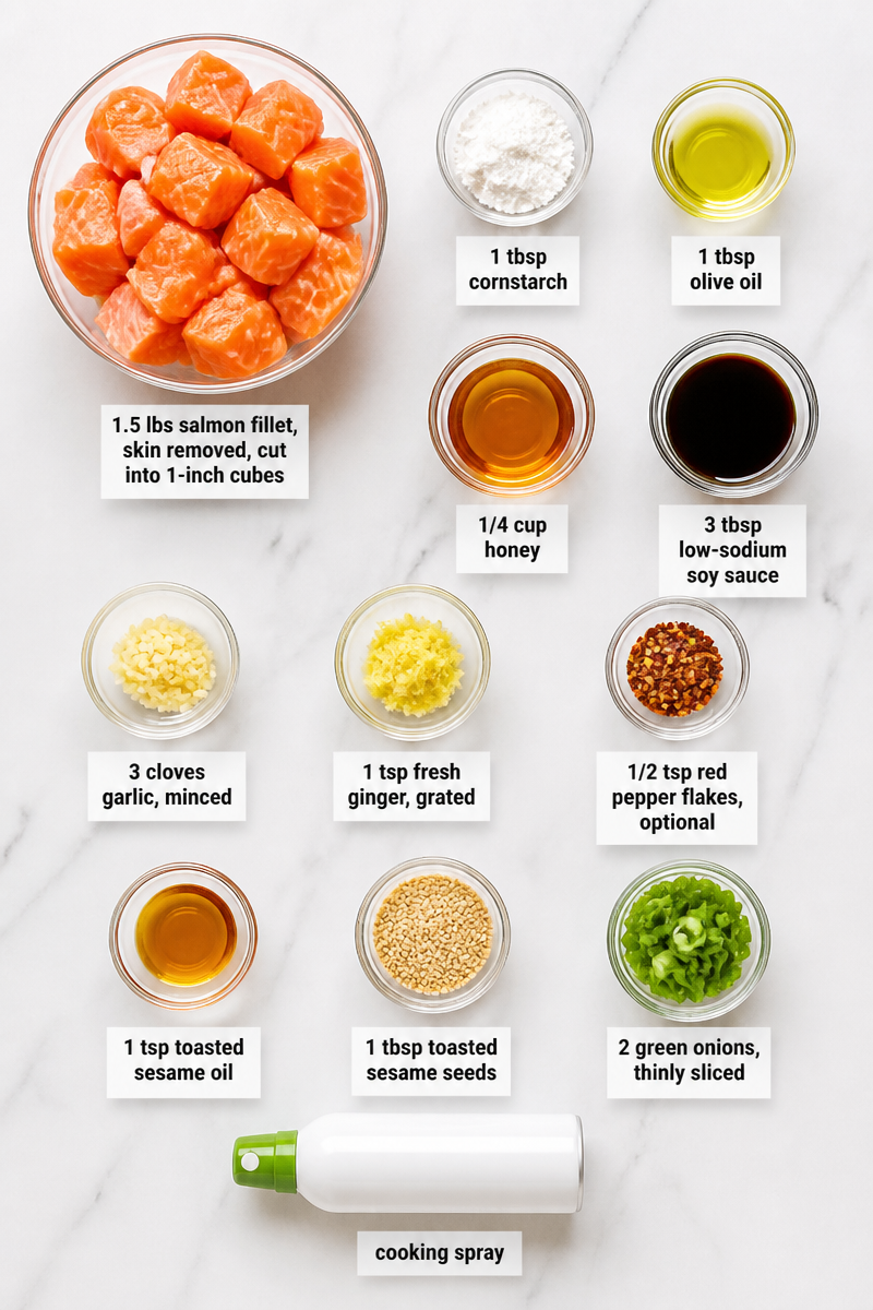Honey Garlic Salmon Bite Air Fryer Honey Garlic Salmon Bite Air Fryer