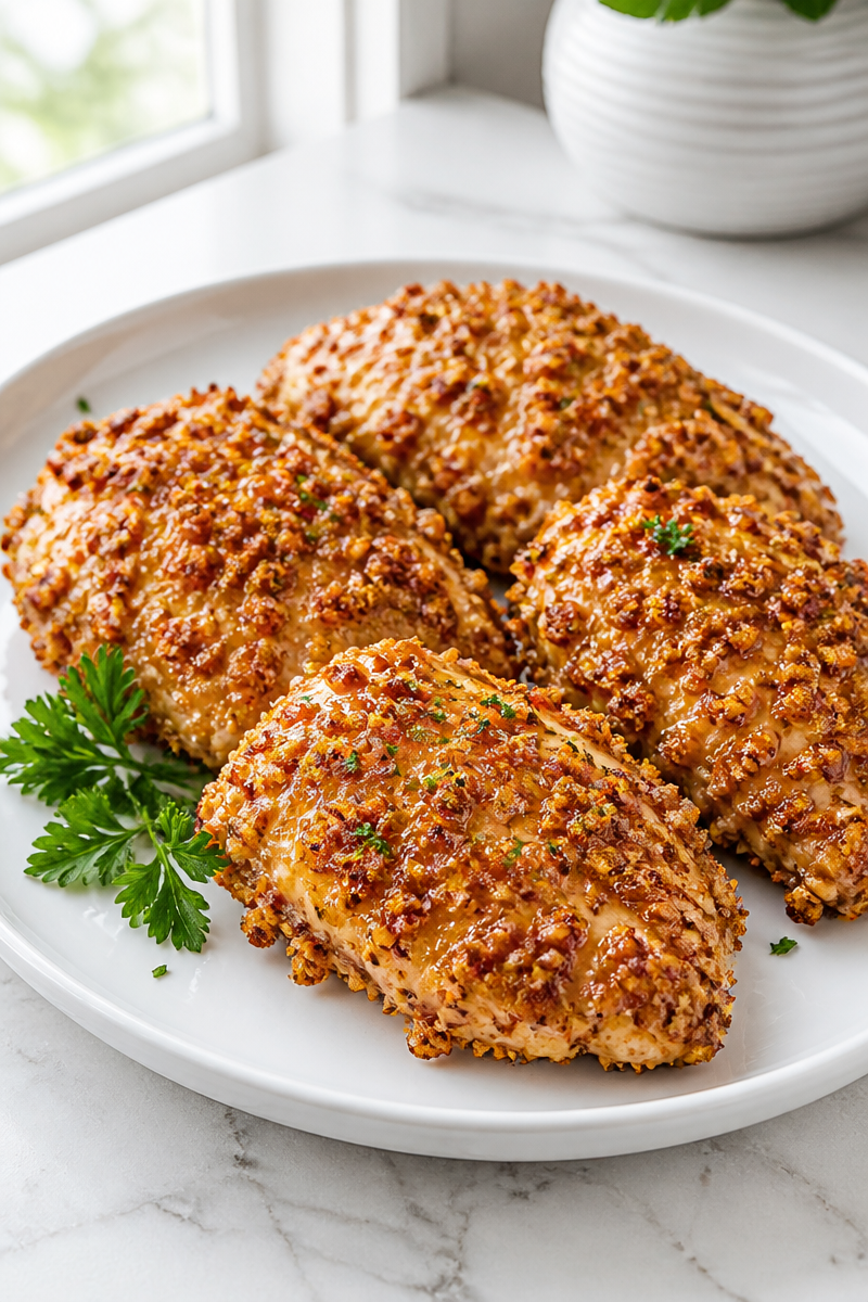 Honey Mustard Pretzel Crusted Chicken Honey Mustard Pretzel Crusted Chicken