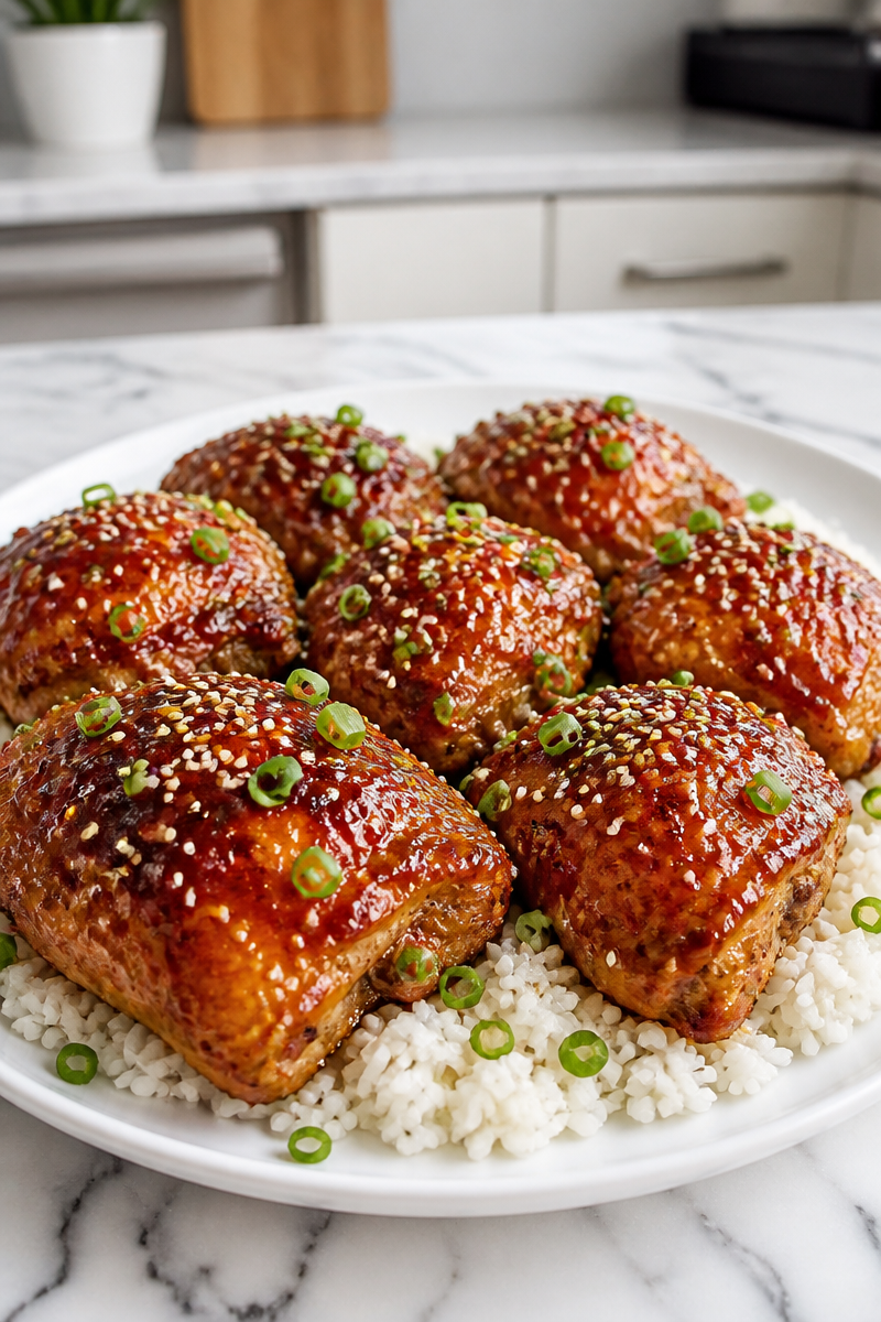 Honey Sriracha Baked Chicken Thigh Honey Sriracha Baked Chicken Thigh