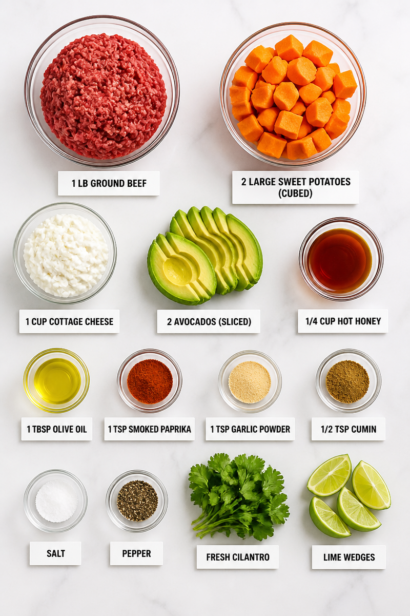 Hot Honey Cottage Cheese Beef Bowl Hot Honey Cottage Cheese Beef Bowl