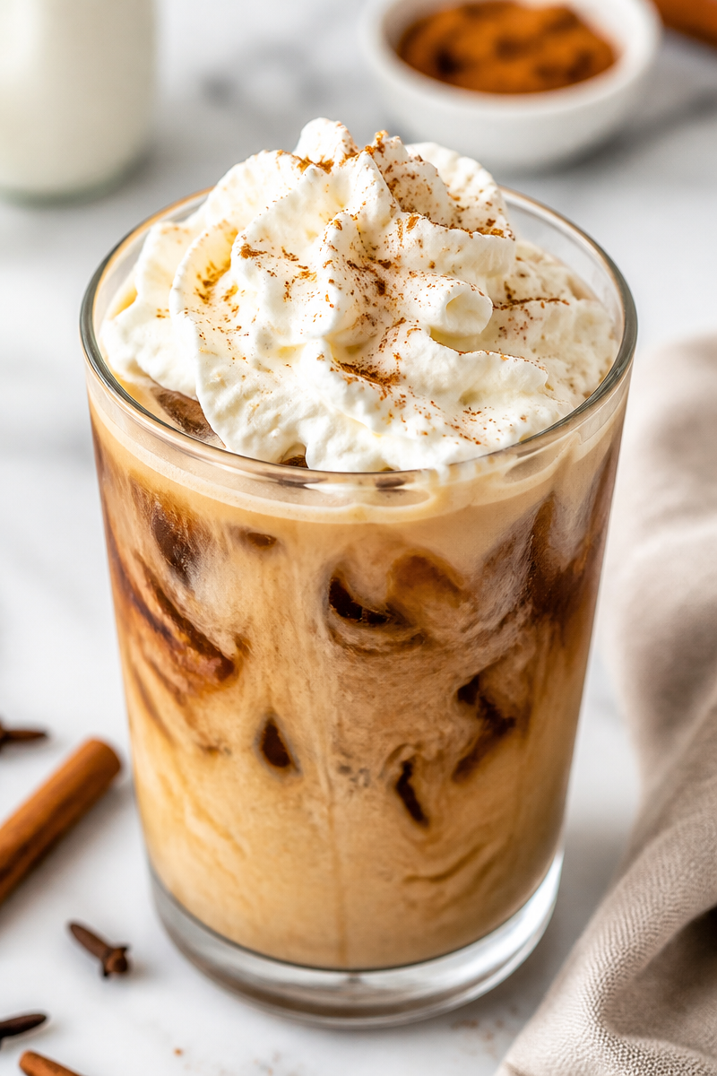Iced Pumpkin Spice Coffee Latte