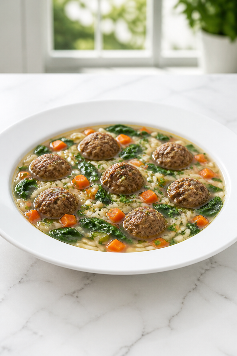 Italian Wedding Meatball Soup Recipe Italian Wedding Meatball Soup Recipe