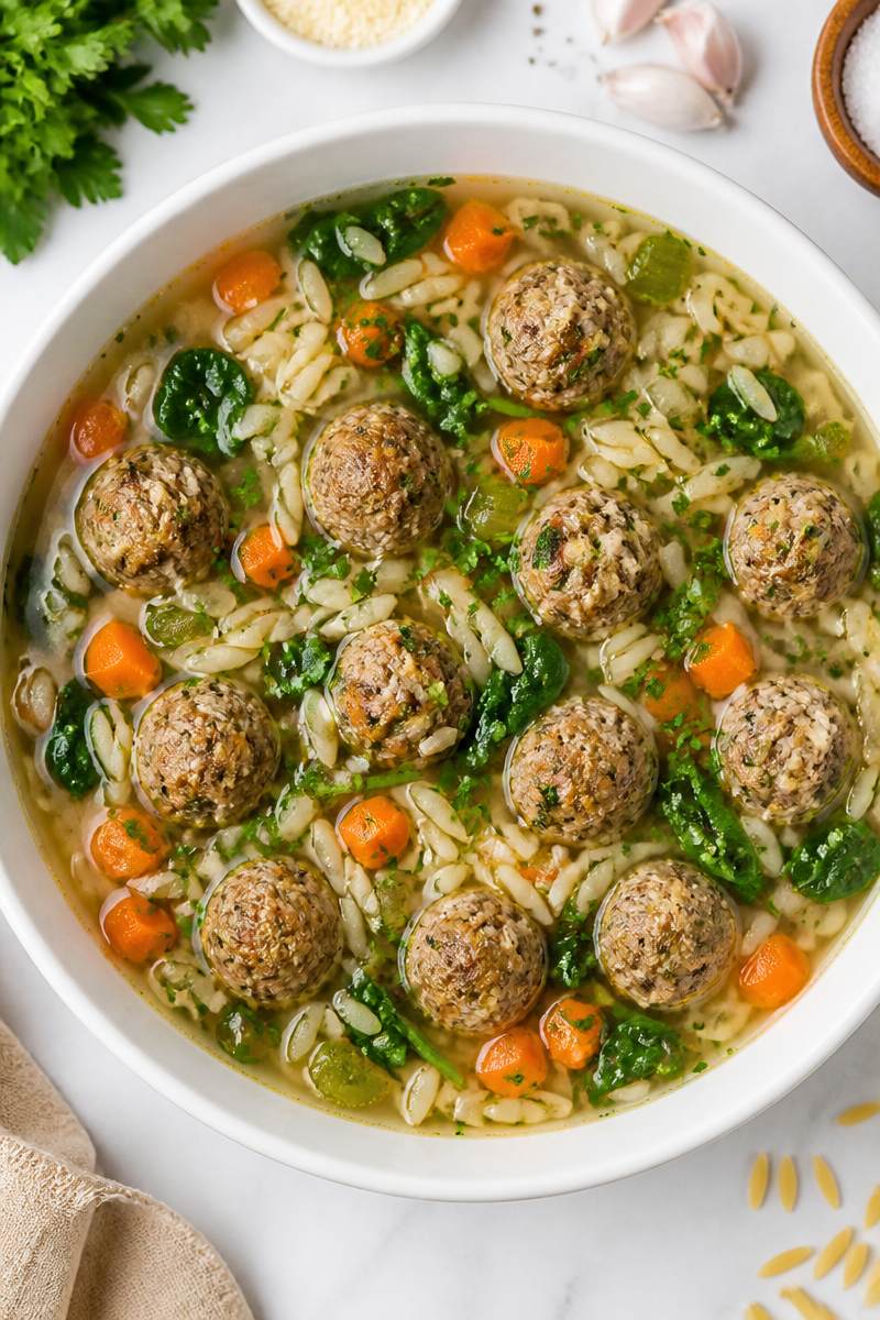 Italian Wedding Meatball Soup Recipe Italian Wedding Meatball Soup Recipe
