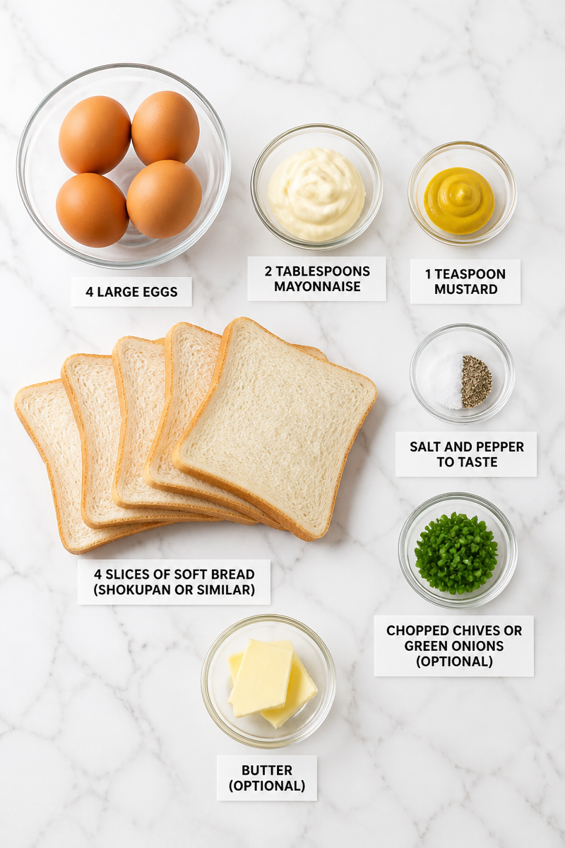 Japanese Tamago Sando Recipe