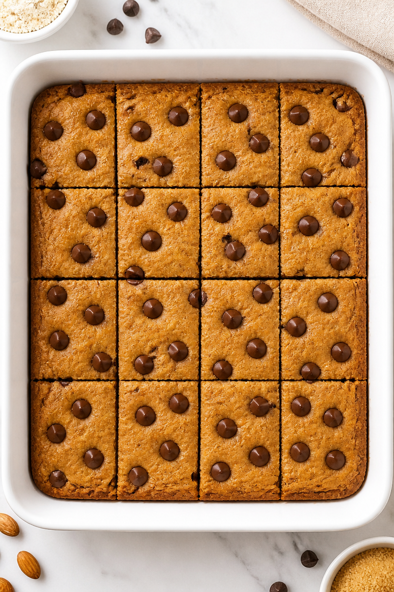 Keto Almond Flour Chocolate Blondie Keto Almond Flour Chocolate Blondie