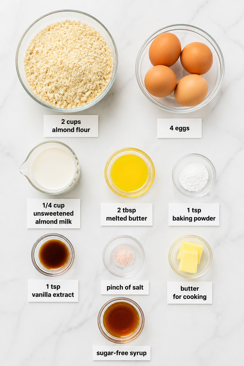 Keto Almond Flour Pancakes Recipe Keto Almond Flour Pancakes Recipe