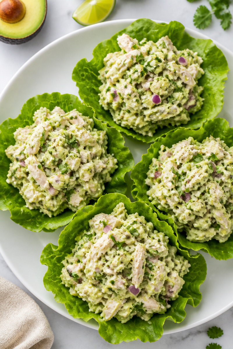 Keto Avocado Chicken Salad Recipe
