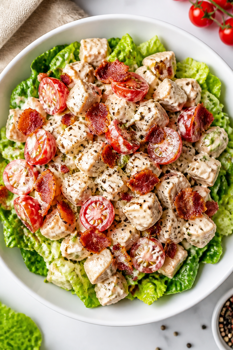 Keto BLT Chicken Salad Recipe Keto BLT Chicken Salad Recipe