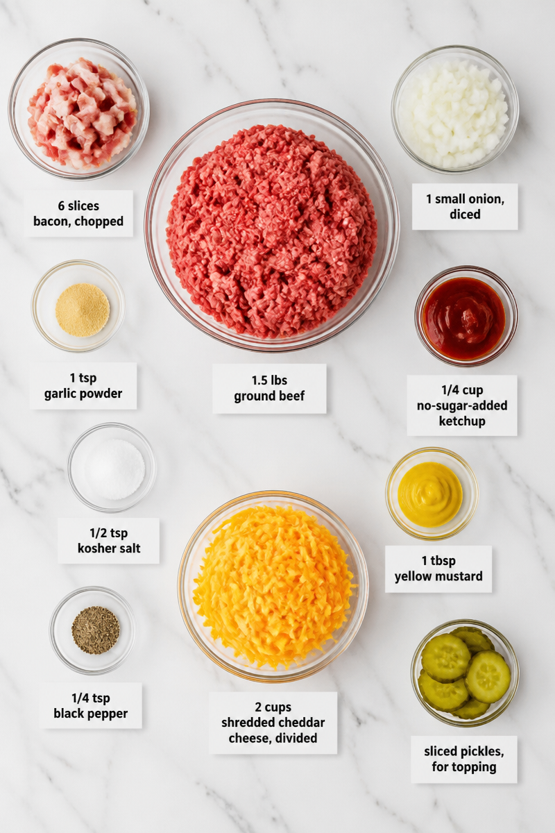 Keto Bacon Cheeseburger Casserole Skillet Keto Bacon Cheeseburger Casserole Skillet