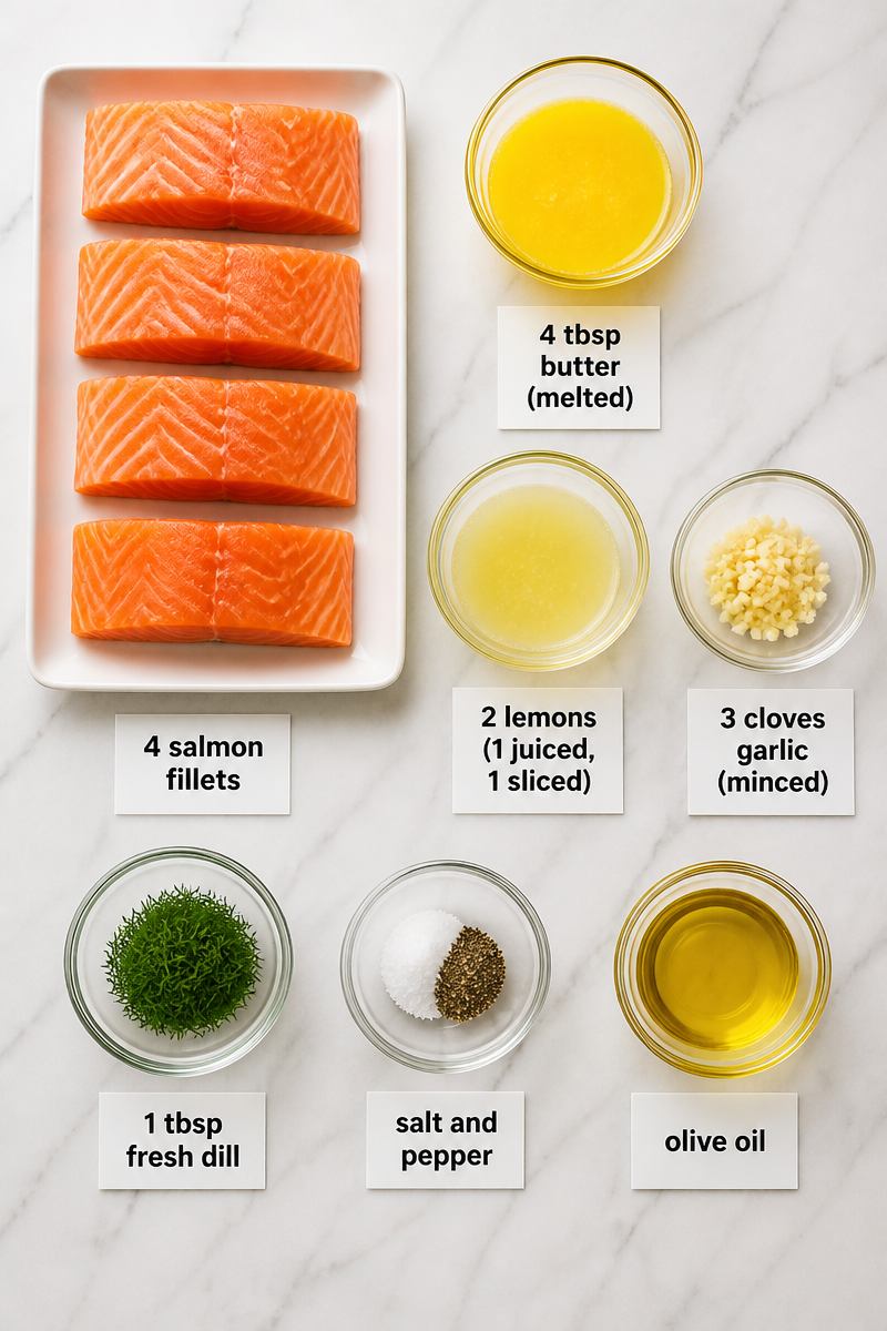 Keto Baked Salmon Lemon Butter