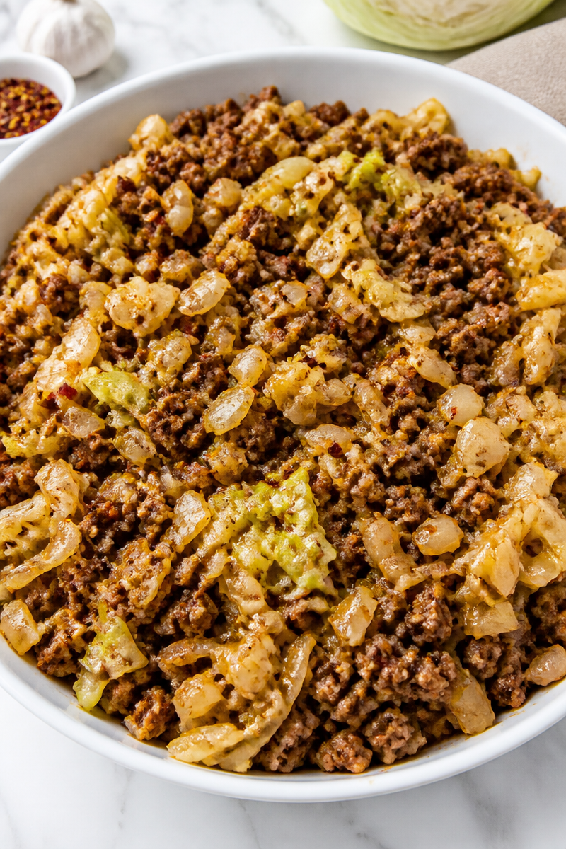 Keto Beef And Cabbage Skillet Keto Beef And Cabbage Skillet