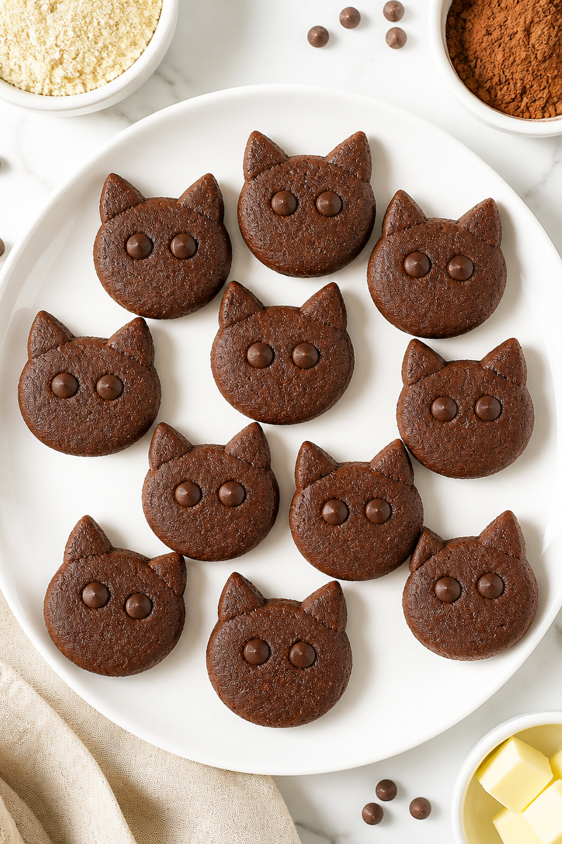 Keto Black Cat Cookies Recipe
