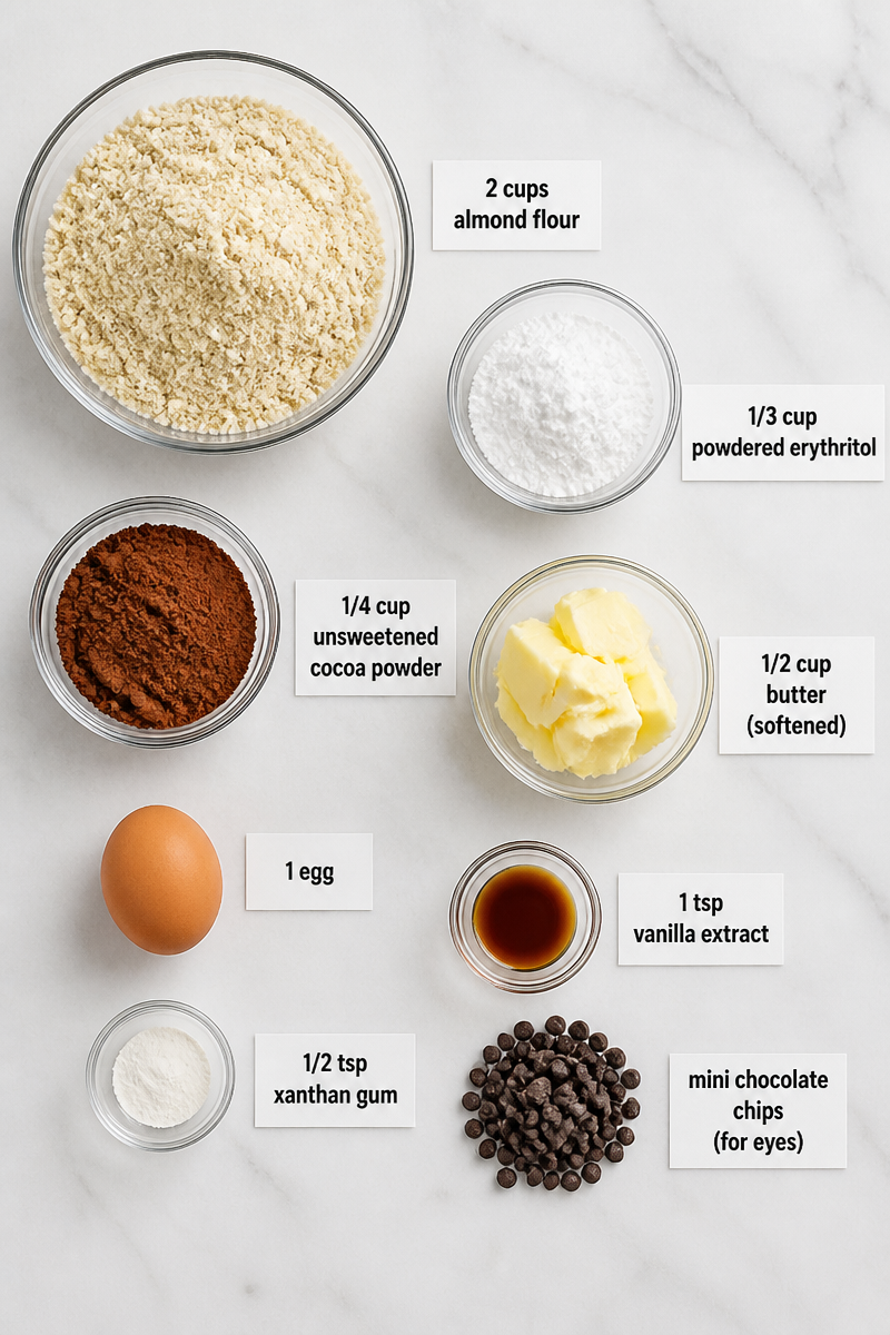 Keto Black Cat Cookies Recipe