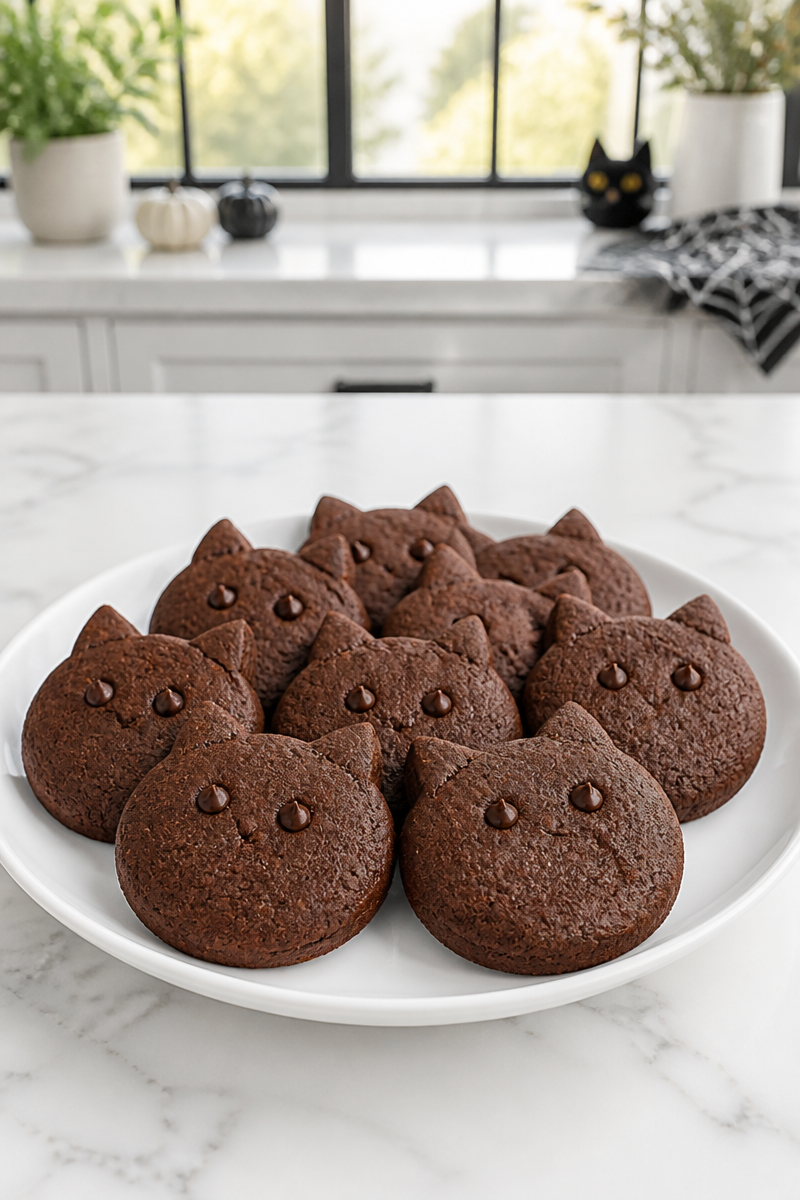 Keto Black Cat Cookies Recipe
