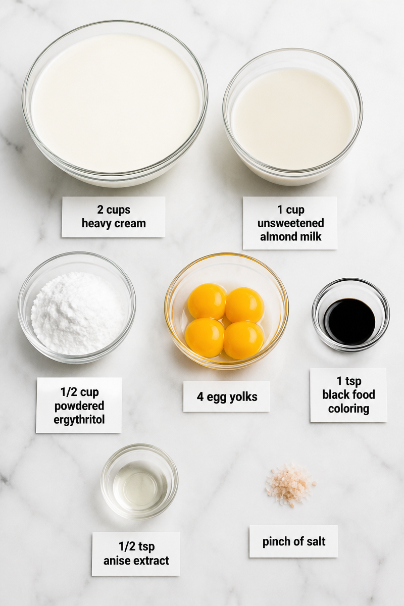 Keto Black Licorice Ice Cream