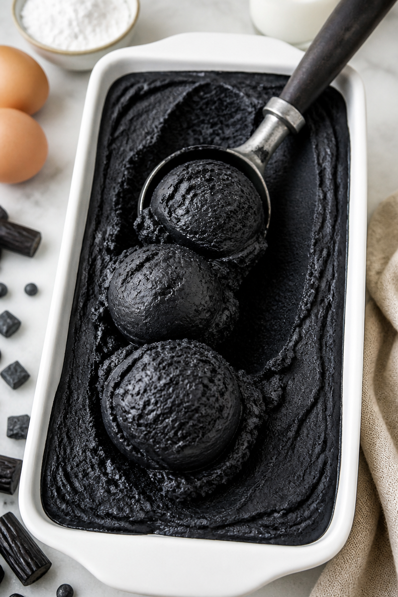 Keto Black Licorice Ice Cream