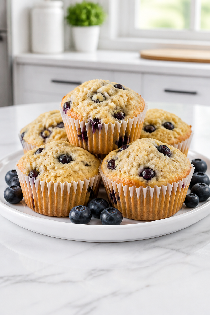 Keto Blueberry Almond Flour Muffins
