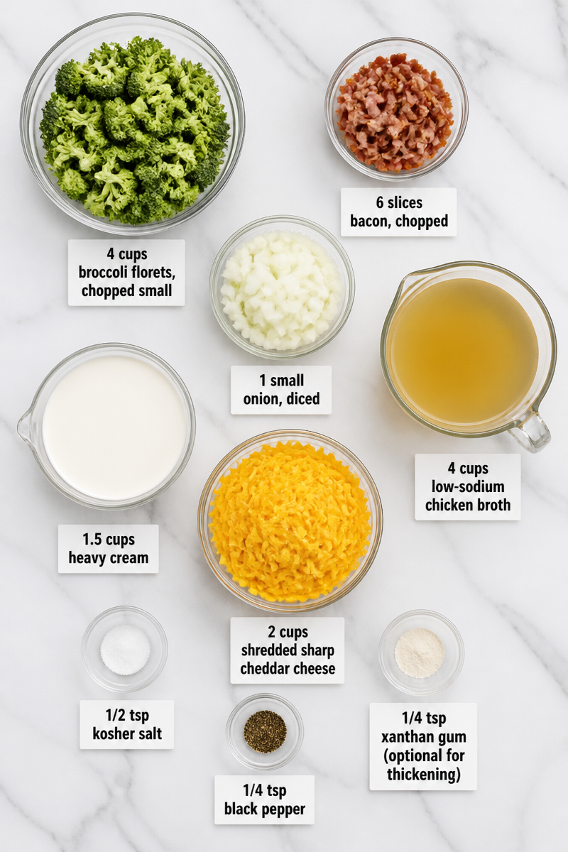 Keto Broccoli Cheddar Soup Bacon Keto Broccoli Cheddar Soup Bacon